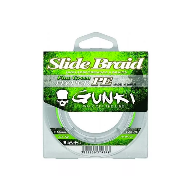 Gunki Slide Braid Fletline 125m 0,08 6,6kg