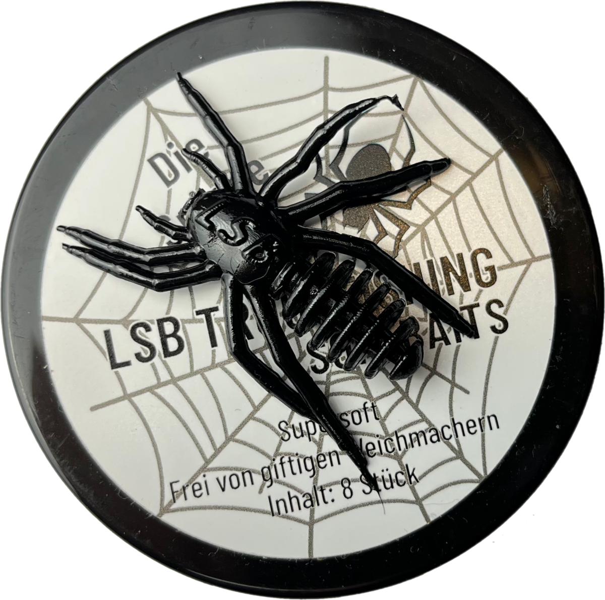 LSB Trout Die Spinner 8 stk Sort Gummidyr Put And Take