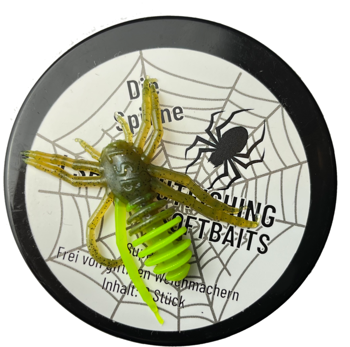 LSB Trout Die Spinner 8 stk Grøn Gummidyr Put And Take