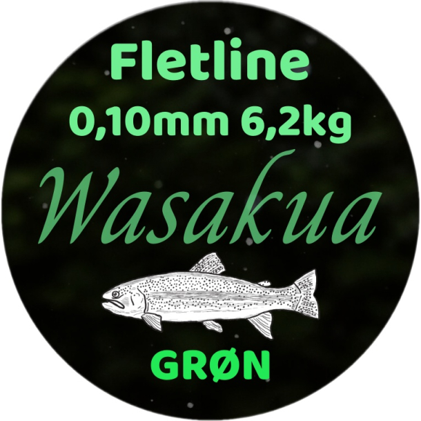 Wasakua Fletline - 0,10mm 6,2kg grn