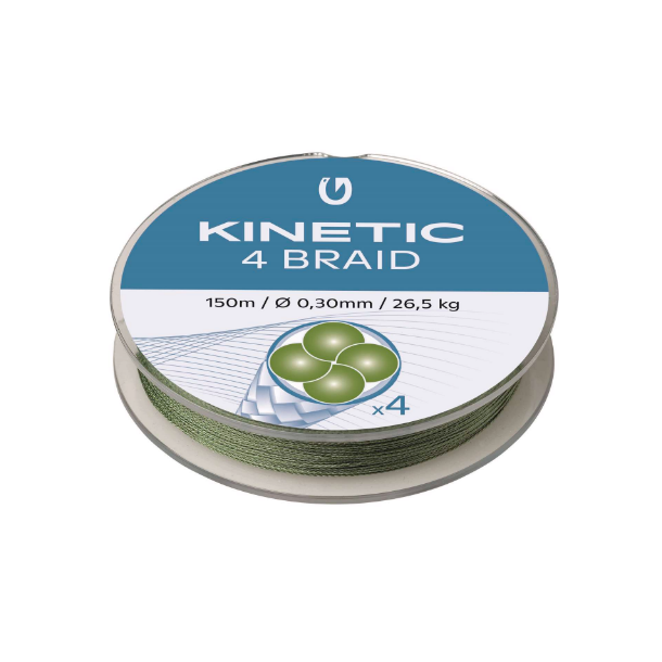 Kinetic 4 Braid 150m - Dusty Green