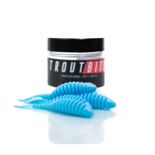 Troutbite Lucky Leech Baby blue 6stk Gummidyr Put And Take