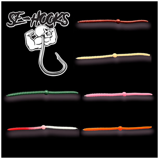 SE Baits | 15 stk ND - NOODLE - Garlic